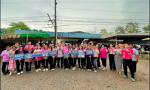 ประชาสัมพันธ์เชิญชาวบ้านตำบลห้วยทับมอญผู้มีสิทธิ์เลือกตั้ง