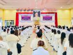 พิธีเจริญพระพุทธมนต์และทำบุญตักบาตรถวายพระราชกุศล เนื่องในโอ